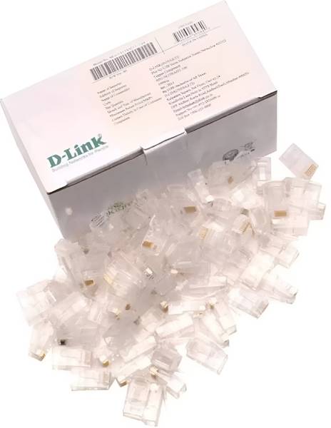 Solomon D-Link RJ45 Network Connector Module Plugs (100 Pcs Pack) Network Interface Card Lan Adapter