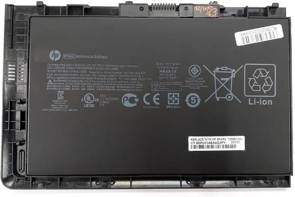 HP BT04XL Laptop battery for BT04, BT04XL, 9470m, H4Q47AA, H4Q47UT, HSTNN-IB3Z 4 Cell Laptop Battery
