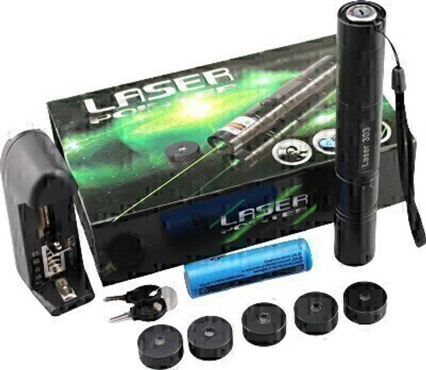 Justakeit Green Laser Pointer for Presentation II Multi shape Adjustable Disco Laser Light