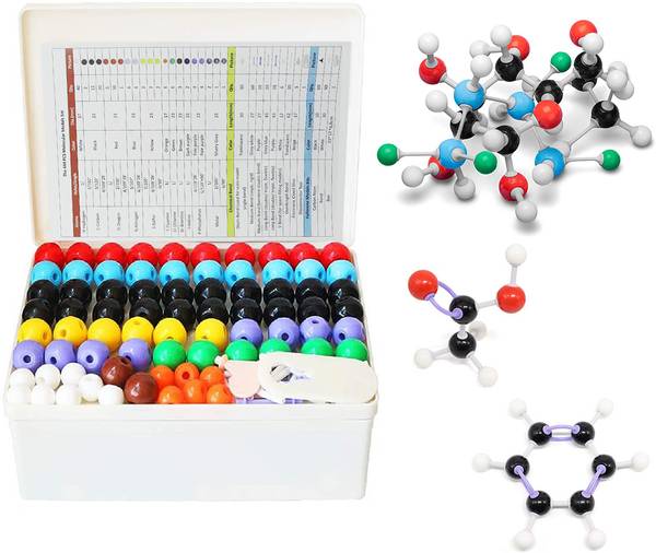 PATPAT Chemistry Molecular Model Kit (444 Pieces), Student or Teacher Set for Organic