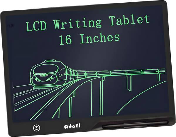 adofi 16 Inch Large LCD Writing Pad Tablet Rechargeable Slate with Stylus for Kids