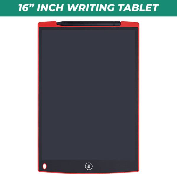 MOOZMOB 16 Inch Kids Writing Pad with Pen Big Size Electric Reusable Writing Board Slate