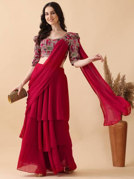 Kinjo Embroidered Stitched Lehenga Choli