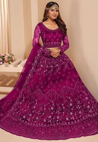 Divastri Embroidered Semi Stitched Lehenga Choli