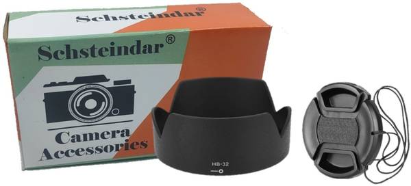 Schsteindar COMBO HB-32 Lens Hood + 67MM Lens Cap Compatible for Nikon 18-140mm f/3.5-5.6G Lens Hood