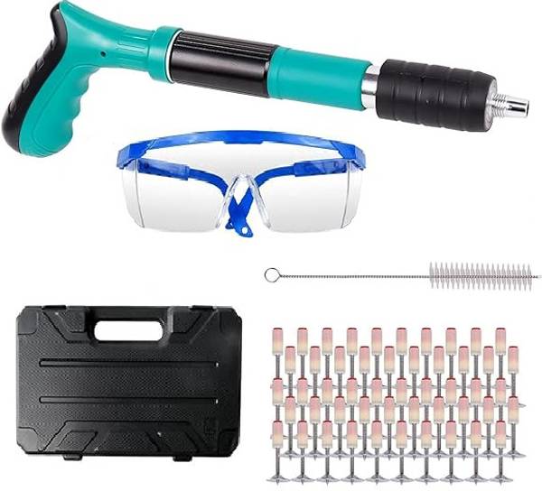Vinskep Manual Steel Nail Gun Tool,Portable Mini Nail Shooting Machine Nail Gun Power & Hand Tool Kit