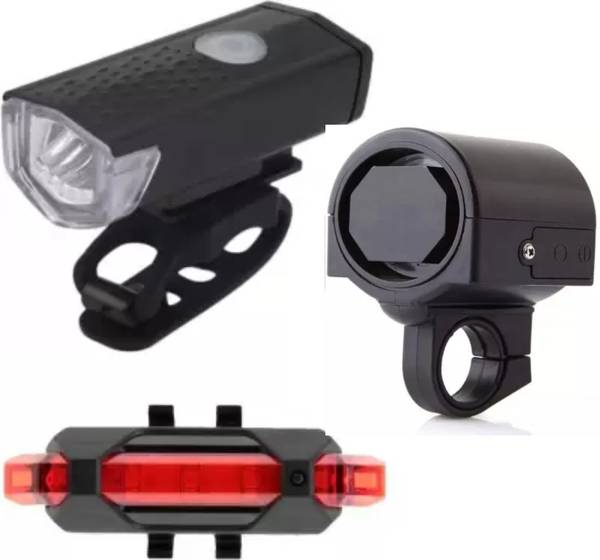 Bike light best sale and horn combo