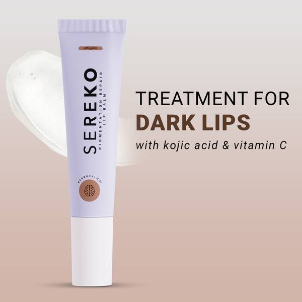SEREKO Pigmentation Repair Lip Balm With Kojic Acid For Dark, Chapped & Dull Lips With Affogato - Non Tinted