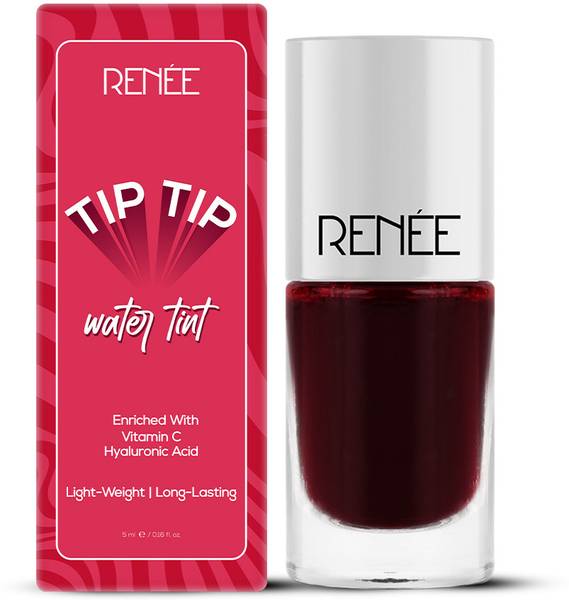 Renee Tip Tip Water Tint - Cherry Whirl - Hydrating Lip & Cheek Stain, Long-Lasting Lip Stain