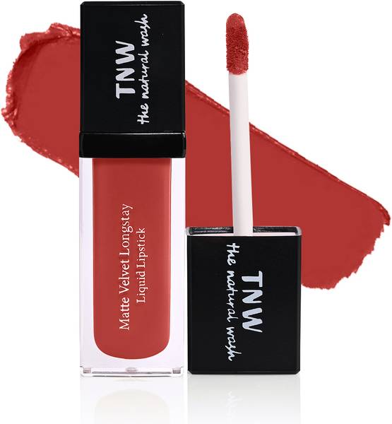 TNW-The Natural Wash Matte Coral Nude Smudge Proof Liquid Lipstick