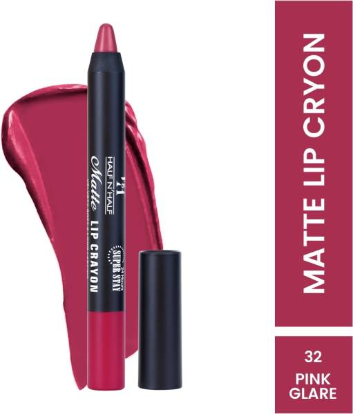 Half N Half Matte Lip Crayon Velvet Soft|Long Lasting|Non-Transfer|24h Super Stay