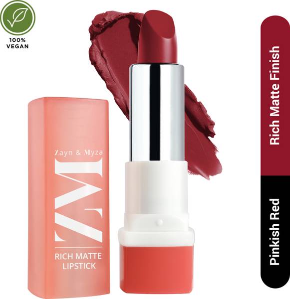 ZM Zayn & Myza Rich Matte Lipstick | With Argan oil, Murumuru and Shea butter | FLAME UP