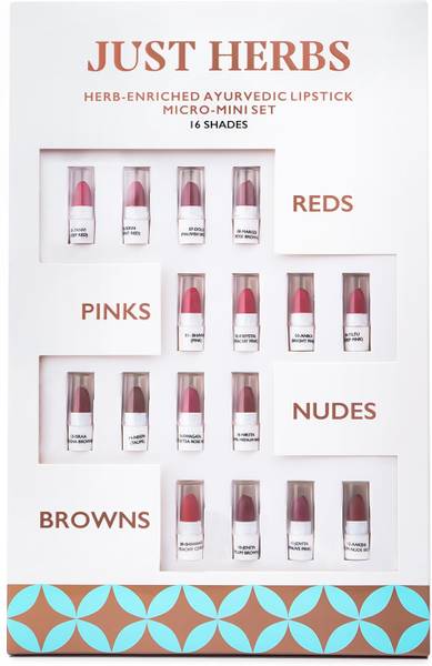 Just Herbs Herb-Enriched Ayurvedic Lipstick Micro Mini Set