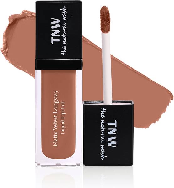 TNW-The Natural Wash Matte Nude Brown Smudge Proof Liquid Lipstick