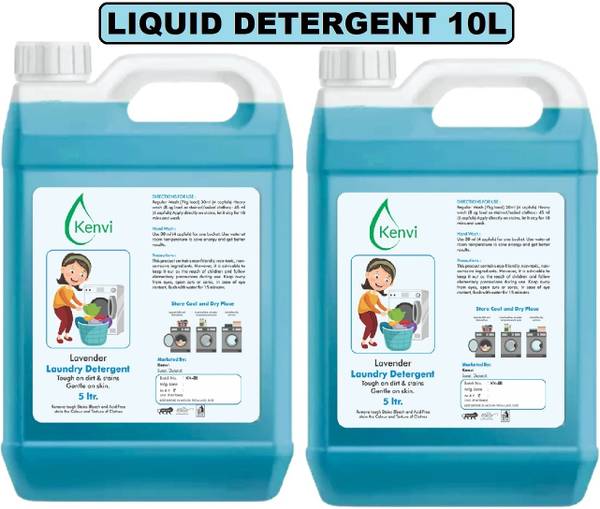 KENVI Best Liquid Detergent Suitable For Front Load And Top Load Washing Machine Combo Aqua Liquid Detergent