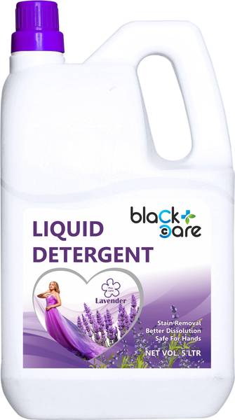 Black Care Matic Liquid Detergent 5 L | For Top & Front Load Machine | Non-Toxic Lavender Liquid Detergent