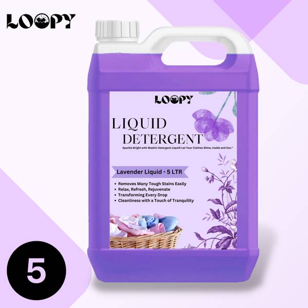 Loopy Laundry Liquid Detergent Gentle Active Fabric Conditioners Premium Fresh Liquid Lavender Liquid Detergent