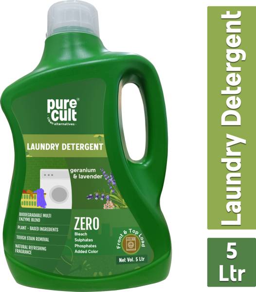 PureCult Liquid Laundry Detergent Geranium & Lavender Essential oils 5 LTR Lavender Liquid Detergent