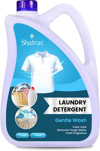 Shatras Liquid Detergent, 5 Liter Washing Machine liquid For Front & Top Load & Handwash Blossom Liquid Detergent