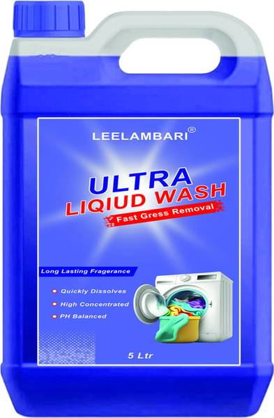 Leelambari Liquid Detergent 5L, For Hand Wash, Front and Top Load Washing Machine Lavender Liquid Detergent