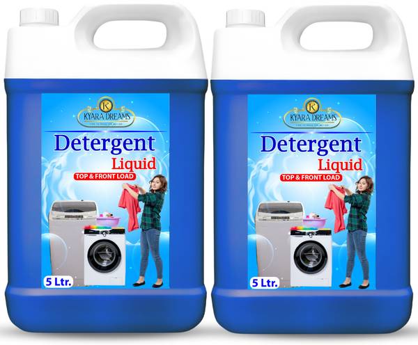 KYARA DREAMS Washing Machine Liquid Detergent 10 Ltr Blue Extra Softness Detergent Multi-Fragrance Liquid Detergent