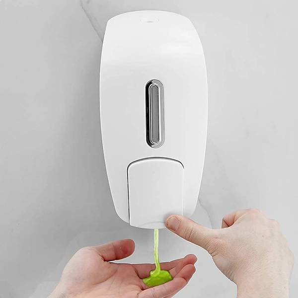fastgear Wall Mounted Liquid Soap Dispenser for Home, Office, Bathroom & Kitchen(White) 725 ml Soap, Liquid, Shampoo, Conditioner, Foam, Gel, Lotion D...
