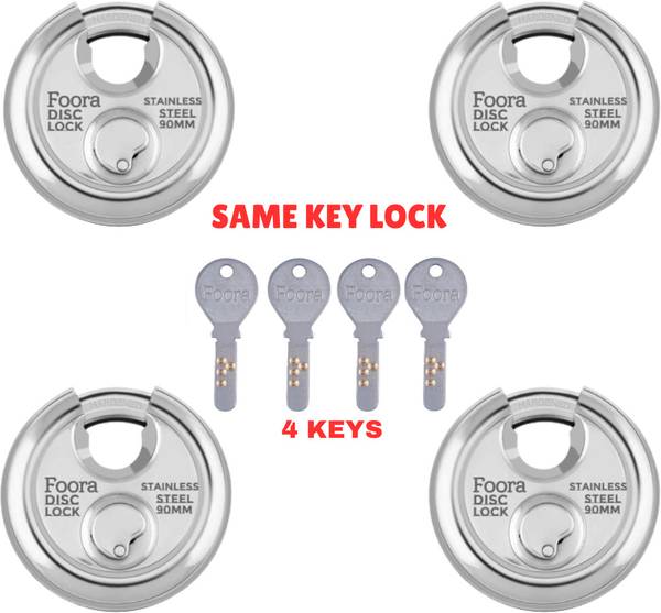 Foora Disc 90 mm (SAME KEY LOCK) Padlock