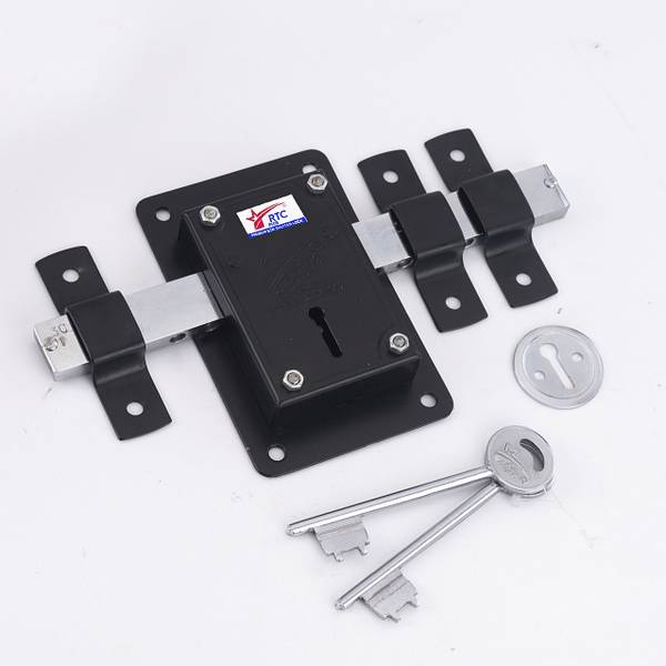 RTC PLUS 10 Chal Key Door Lock (BLACK, Painted Finish) Lock
