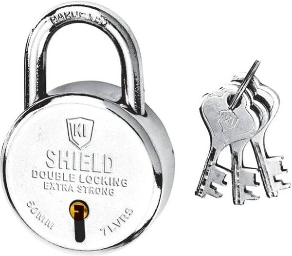 KISHIELD Round 50mm , 7 Levers Steel padlock (1 pc) Padlock