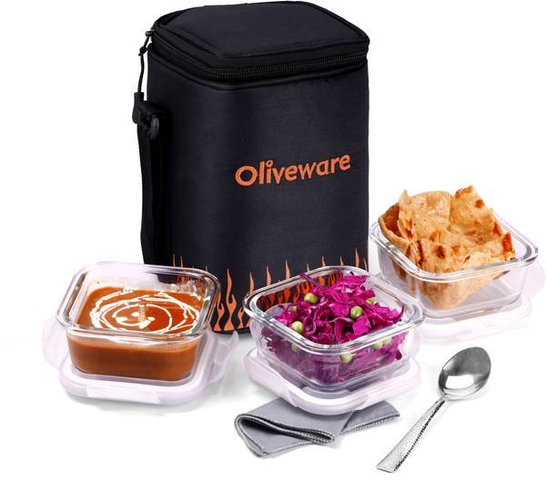 Oliveware Pablo Glassware LunchboxBorosilicate Glass Lunchbox