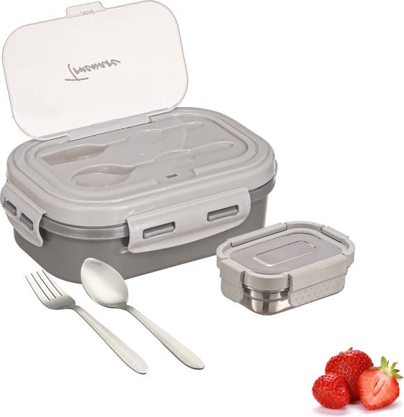 Trueware PICASO Insulated Inner Steel BPA Free, Airtight, Food Grade 2 Containers Lunch Box