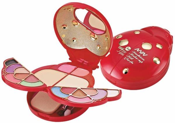 NYN Makeup Kit - Eye-Shadows, Lip Colors, Blushes, Sponges, Brushes & Blender(80264)