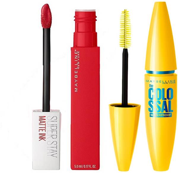 MAYBELLINE NEW YORK Lash & Lip Love Kit-Superstay Matte Ink Liquid Lipstick + Colossal Mascara