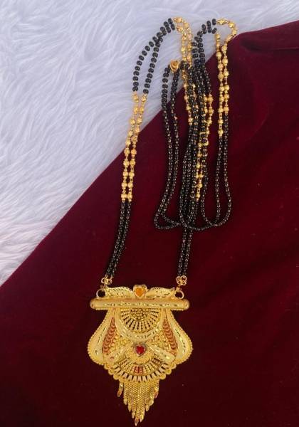 Pagariya nx store 2 gram gold pendant,, pandant locket,, mangalsutra Copper Mangalsutra