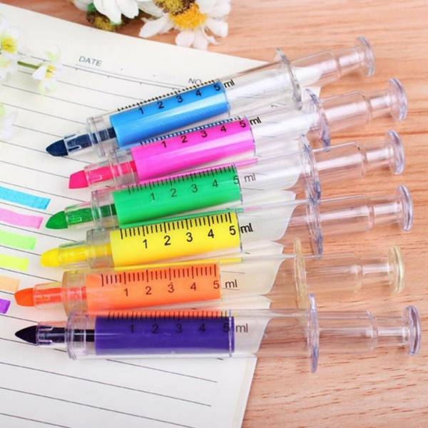 4tens 6 Pieces Highlighter Pen for Adults & Kids Student School Office Use