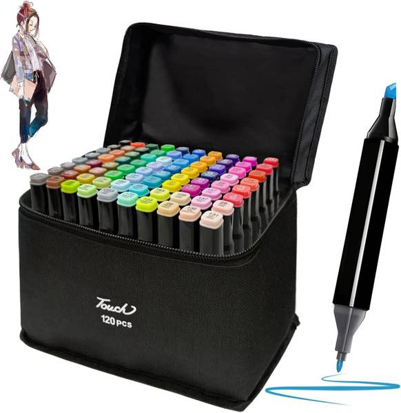 Dvn 120 Pcs Alcohol Based Dual Head marker pen