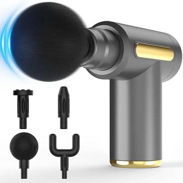 Shopeleven Ultra-Compact Massage Gun for Deep Tissue Relief - USB Rechargeable Deep Tissue Muscle Relief, Handheld With Rechargeable Massager