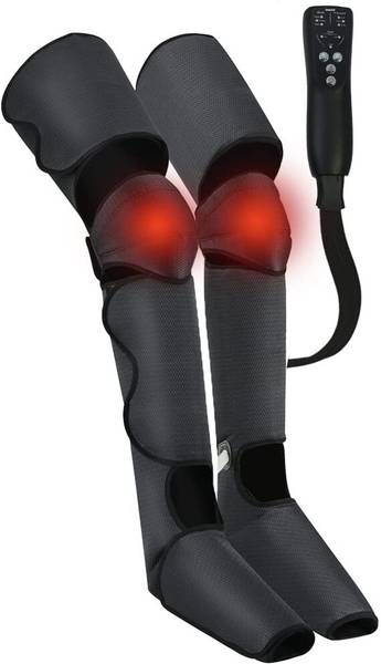 RLN beatXP AirStream Pro Air Compression Full Leg Massager with Handheld Remote Calf, Foot, Thigh Blood Circulation with Heat Therapy for Swelling & P...