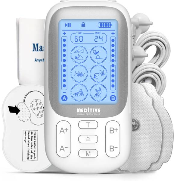 MEDITIVE TENS Electric Pulse Impulse Body Massager 24 Modes Tens Unit