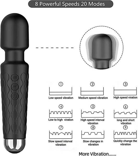 KTOSTON Body Massager-Cordless Handheld Personal Body Flexible Neck Cordless Full Body Massager, Waterproof Vibration Pain Massager