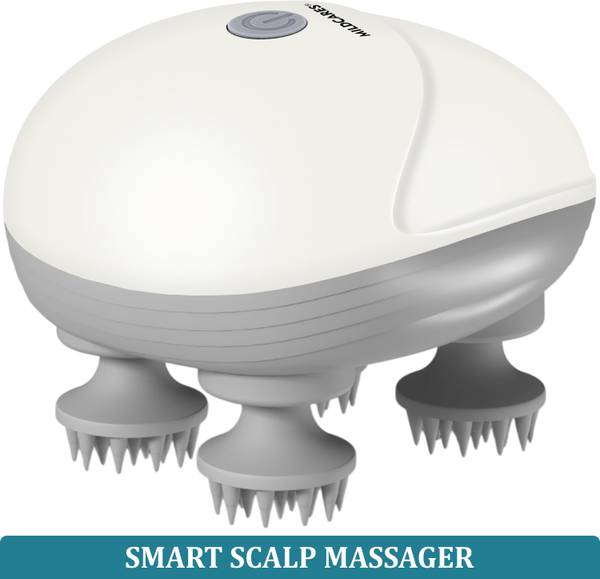 MildCares Rechargeable Scalp Massager | 4 Rotating Nodes | For Hair Growth & Stress Relief