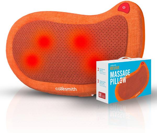 caresmith FCS0080 Revive Cushion Massage Pillow | Advanced Kneading & Infrared Heat Therapy Massager