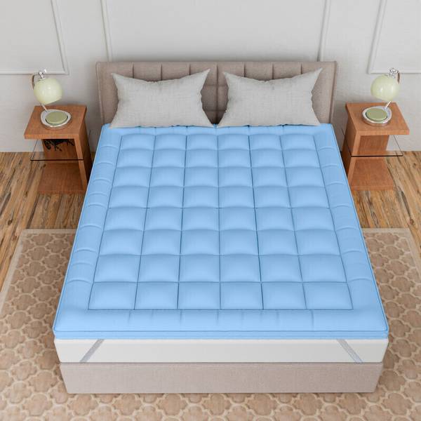 curious lifestyle Mattress Topper Double Size Stretchable, Waterproof Mattress Cover