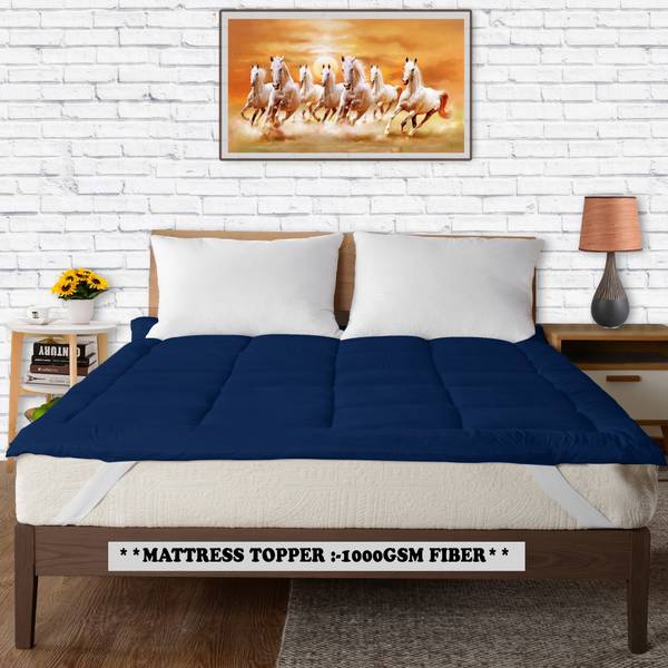ITAJ Mattress Topper Double, Queen Size Breathable, Stretchable, Waterproof Mattress Cover