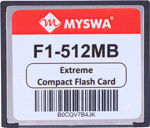 MYSWA F1-CF512MB CNC Machine, Railways Locomotives, Airplane, Camera, Desktop etc 512 GB Compact Flash Class 4 20 MB/s Memory Card