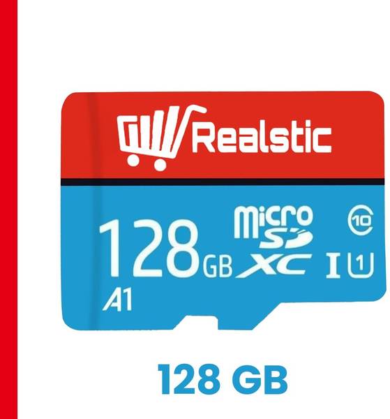 Realstic 128 GB MicroSD Card Class 10 130 MB/s Memory Card