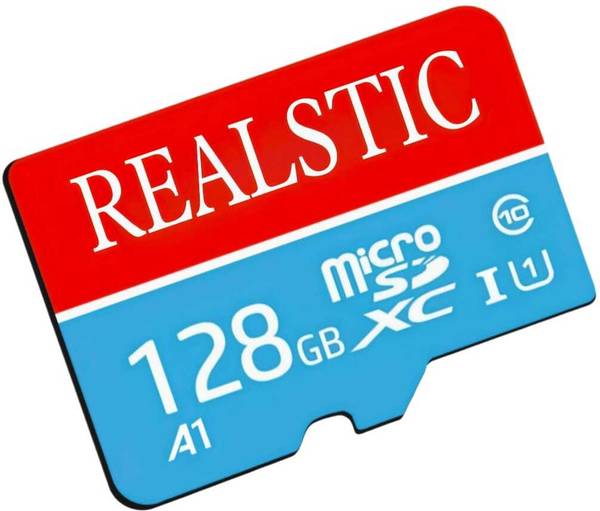 Realstic ULTRA A1 128 GB MicroSD Card Class 10 130 MB/s Memory Card Compatible with Camera, Computer, Gaming Console, Mobile