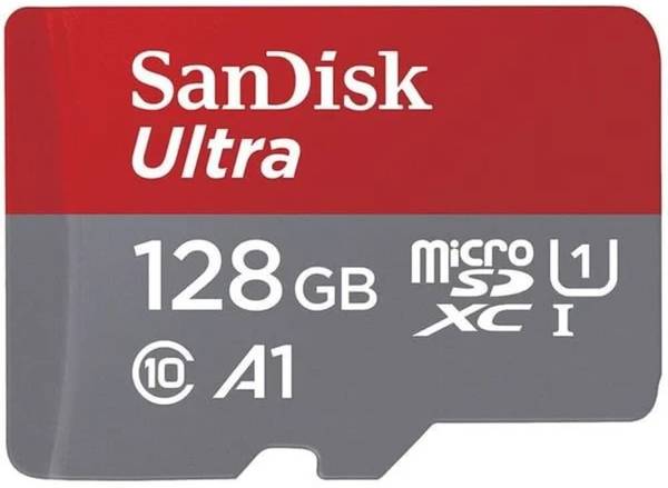 SAN Disk SDSQXAA-128G-GN6MN Extreme A2 128 GB MicroSD Card Class 10 190 MB/s Memory Card Compatible with Camera, Mobile Storage Capacity 128 GB MicroS...