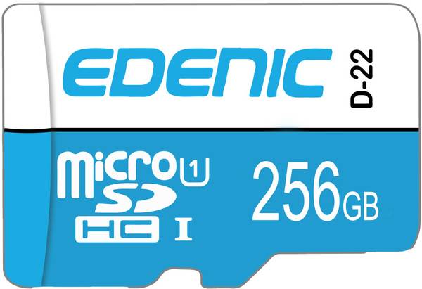 EDENIC Supreme 256 GB MicroSDHC Class 10 120 MB/s Memory Card