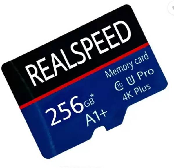 Realspeed REALDQM-256G-B24 REALSPEED ULTRA 256GB MICRO A1 256 GB MicroSDXC Class 10 140 MB/s Memory Card Compatible with Camera, Computer, Mobile, Tab...